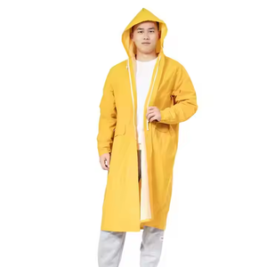 PVC giallo per <span class=keywords><strong>Poncho</strong></span> <span class=keywords><strong>uomo</strong></span> e donna tutto il corpo impermeabile impermeabile antivento per escursioni all'aperto singolo o doppio nastro - Product Image 1
