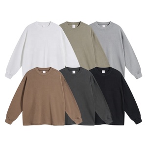 Magliette Termiche a <span class=keywords><strong>Maniche</strong></span> <span class=keywords><strong>Lunghe</strong></span> in Tessuto Waffle di Cotone per Uomo 2024, con Motivi Stampati, Comode Magliette Termiche Maschili - Product Image 1