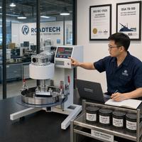 Testeur d'abrasion à l'eau ASTM D3910 pour mélange de bitume en émulsion et scellant en pâte, machine de test de résistance à l'usure en laboratoire