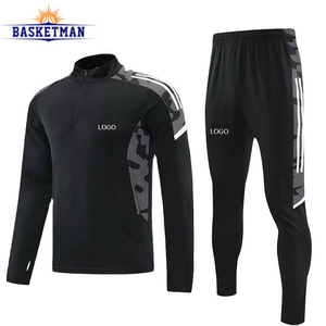 Ensemble de survêtement de football personnalisé de haute qualité pour l'équipe de football, pour l'hiver et l'automne, comprenant une veste avec impression du nom pour adulte - Product Image 3