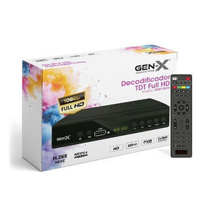 Decodificador TDT Genx Full HD DVB T2 H.265 PVR con Control Remoto - Product Image 2