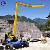 Petite machine manuelle de collecte et d'empilage de blocs de béton