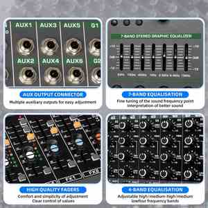 Console de mixage numérique DJ BE26 BE32 OEM d'usine, mixeur audio musical pour système de sonorisation professionnel pour scène et studio - Product Image 4