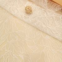 Poisson français fil de soie Guipure broderie dentelle tissu Sexy femmes longues robes de soirée de mariage dentelle pour chaussures de mariée sacs
