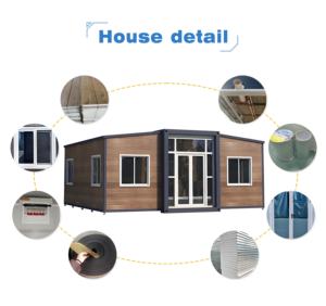 Rumah kontainer baja 20 kaki 30 kaki 40 kaki, rumah kontainer baja dengan 3 kamar tidur untuk hotel dan kantor - Product Image 4