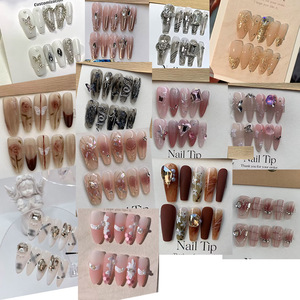 Prensa corta hecha a mano <span class=keywords><strong>en</strong></span> las <span class=keywords><strong>uñas</strong></span>, venta al por mayor, <span class=keywords><strong>uñas</strong></span> postizas acrílicas Rojas, prensa personalizada <span class=keywords><strong>en</strong></span> las <span class=keywords><strong>uñas</strong></span>, etiqueta privada con dijes - Product Image 6