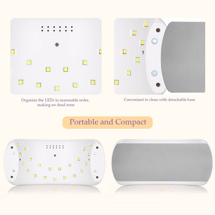 Professionnel de haute Qualité 36 Watts Sèche-ongles UV Lampe À Ongles pour le Gel avec 10 s/30 s/60 s/99 s minuteries