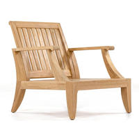 Ensemble de meubles de jardin en bois de teck fait main Villa Veranda : chaise de conversation et canapés d'extérieur