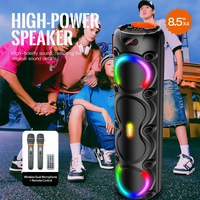 Altavoz Bluetooth Portátil de 20W, 8 Pulgadas, Batería de 3600mAh, Altavoz Estéreo Inalámbrico TWS con Pantalla, Micrófono Remoto, FM, USB, Tarjeta TF