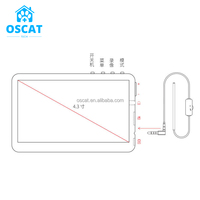 OSCAT Équipement vétérinaire Caméra d'inspection 3.9mm Portée Micro Otoscopes 4.3 Pouces Affichage Endoscope Numérique Caméra Endoscope