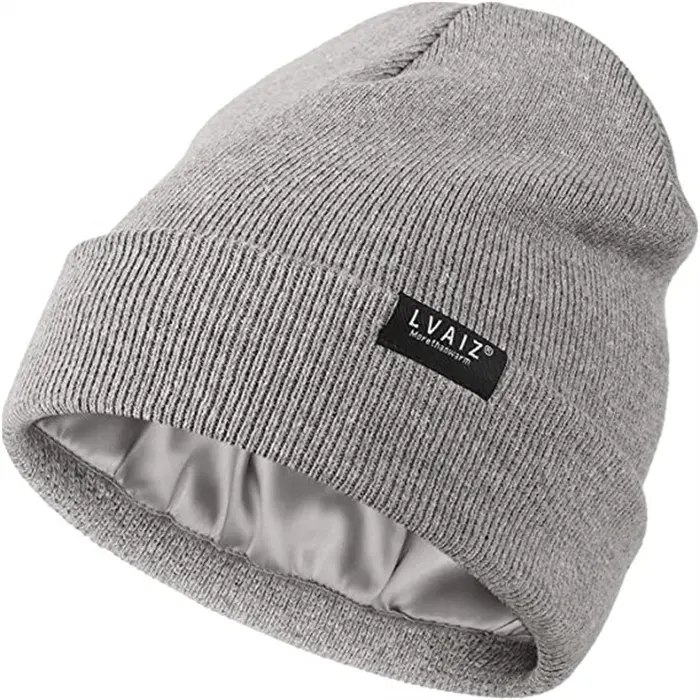 Bonnet d'hiver en Satin doublé pour femme et homme, couleur mixte, Logo personnalisé