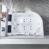 Baignoire jacuzzi moderne OEM, fabrication directe d'usine, acrylique de haute qualité et améliorations en option pour une utilisation à domicile pour 2 personnes