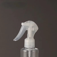 Bouteille pulvérisateur à gâchette plate transparente en PET, plusieurs spécifications, emballage plastique vide, bouteille à pompe pour liquide, vente en gros