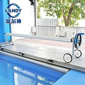 <span class=keywords><strong>Enrouleur</strong></span> de bâche solaire portable en alliage d'aluminium Landy, installation facile, anti-UV, manuel, capacité de charge 50 kg, garantie 1 an pour piscines - Product Image 3