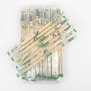Baguettes jetables en bambou de haute qualité, style japonais-coréen, emballage en papier OPP entièrement scellé, baguettes doubles avec cure-dents intégrés - Product Image 4
