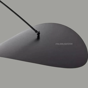 Lustre moderne du milieu du siècle, en laiton noir et verre, luminaire suspendu pour salle à manger, cuisine, salon, éclairage intérieur - Product Image 3