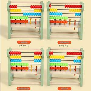 Ábaco de Jirafa de Madera para Niños, Juguete Educativo de Aprendizaje, Cuentas de Colores Arcoíris, Banco de Conteo con Martillo, Juguete Matemático para Niños - Product Image 6