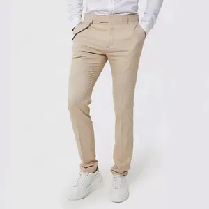 New arrival solid color mens classic golf pant khaki working trousers mens khaki pants