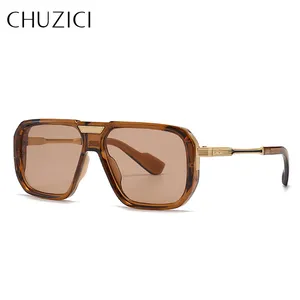 SHAUNA Retro Men Square Gradient Sunglasses Fashion Luxury Women Rivets Trending Dark Blue Sun Glasses Shades UV400