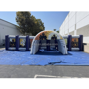 Nouveau design de labyrinthe gonflable de Noël en forme de pain d'épices, portable pour l'extérieur, labyrinthe gonflable amusant, <span class=keywords><strong>jeux</strong></span> sportifs - Product Image 6