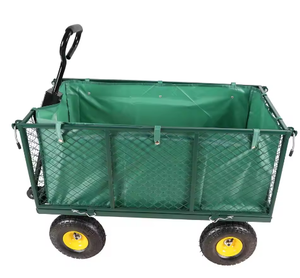 Tectake nhiệm vụ nặng nề vườn Xe đẩy lưới giỏ hàng tiện ích toa xe tải xe tải tc1846 với khung lưới và vải lót - Product Image 6