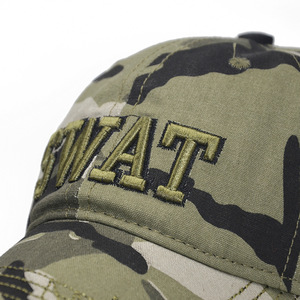 Vente en gros de casquettes de camping brodées pour la chasse 100% coton toile camouflage camouflage pour hommes casquettes d'été de baseball et de sport - Product Image 4