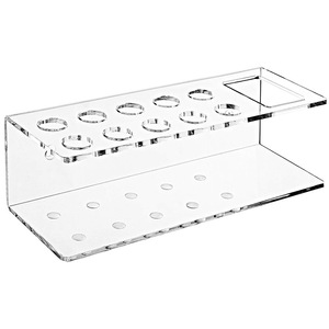 10 Khe Cắm Acrylic Treo Tường Khô Tẩy Đánh Dấu Bút Giá Trong Suốt Bút Chì Lưu Trữ Cup Bảng Trắng Nguồn Cung Cấp Hiển Thị Đứng - Product Image 1