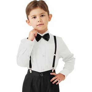 Chemise habillée à manches longues pour garçons Qbk, en coton Oxford, avec poche poitrine, de 9 mois à 16 ans - Product Image 5
