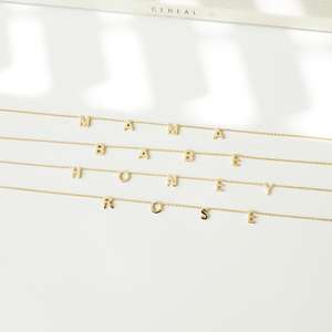 Collier en acier inoxydable pour Femme, bijoux d'<span class=keywords><strong>espace</strong></span>, personnalisé, avec mot, <span class=keywords><strong>initiale</strong></span>, en or - Product Image 5