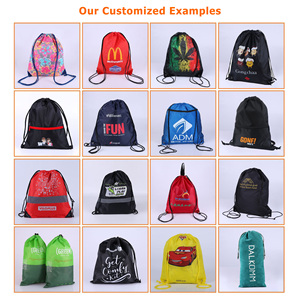 LDFC Sacs à dos à cordon en nylon entièrement personnalisés avec impression en une couleur Sac de rangement à cordon pour l'entraînement et le <span class=keywords><strong>basket</strong></span>-ball - Product Image 5