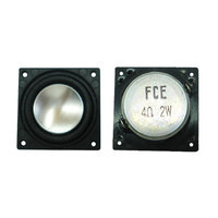 Haut-parleur miniature carré pleine gamme FCE 34x34mm 4Ω 2W pour appareil de panneau d'alarme d'interphone