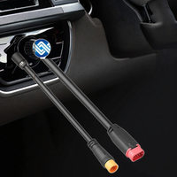 M8 M6 2 3 4 5 6 Pin Vélo Électrique Adaptateur Étanche Connecteur Lumière LED Mâle Femelle Ebike Connecteur Cuivre Contact Matériel