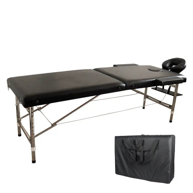Stainless Steel Massage Table Portable Folding Adjustable Height Massage Bed