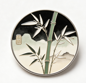 Poignée de meuble ronde en alliage de zinc, motif bambou chinois, pour tiroir et armoire, quincaillerie de mobilier - Product Image 1