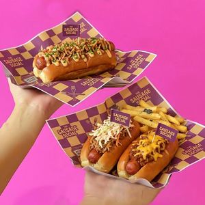 Custom Printed Greaseproof Food <b>Wrapping</b> <b>Paper</b> for Deli Food Bread Packaging Hamburger Sandwich Packaging Tissue <b>Paper</b> - Product Image 1