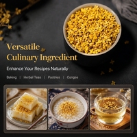 Teh Herbal Bunga Osmanthus Kering Halal - Aroma Intens, Teh Mekar, Minuman Kesehatan, Bahan Baku Sirup