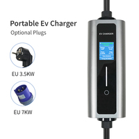Nouveau chargeur EV portable 7 kW Type 1 pour usage résidentiel, certifié CE TUV, courant réglable 16A, indice de protection IP65, EVSE prêt à l'emploi, expédition immédiate