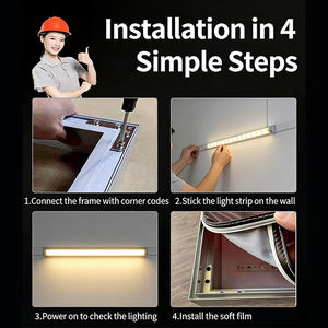 <span class=keywords><strong>Boîte</strong></span> à lumière LED de plafond en film souple sans cadre blanc, encastrée ou suspendue, personnalisable, directement de l'usine - Product Image 3