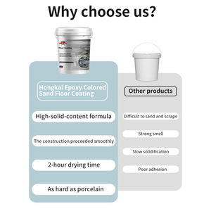 Revêtement de sol liquide époxy coloré à base d'eau résistant à l'usure OEM/ODM pour applications industrielles légères, publiques et commerciales - Product Image 2