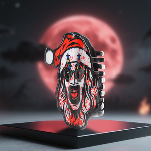 Pinzas para el pelo con garra de calavera y mueca de terror para Halloween, pinzas acrílicas para el pelo estilo fiesta de plástico para mujeres y niñas - Product Image 2