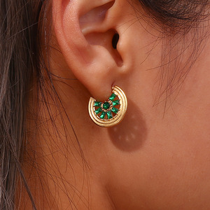 Bisutería de moda chapado en oro real dorado completo diamante circón colgante en forma de corazón <span class=keywords><strong>para</strong></span> <span class=keywords><strong>novia</strong></span> Mujer - Product Image 5