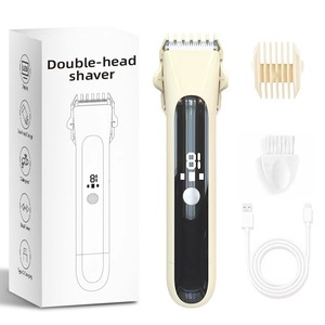 Épilateur électrique pour femmes, pour l'épilation <span class=keywords><strong>intime</strong></span> et corporelle complète, double tête, rechargeable par USB, lavable à l'eau - Product Image 3
