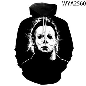 2023 autunno Halloween Horror <span class=keywords><strong>Michael</strong></span> <span class=keywords><strong>Myers</strong></span> stampa 3D uomo donna bambini felpe con cappuccio Harajuku Streetwear felpe con cappuccio Pullover - Product Image 5
