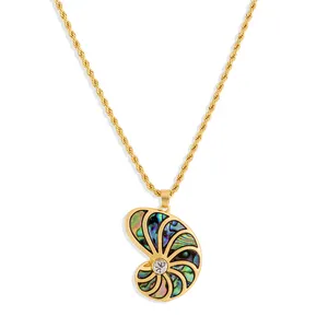 sea shell luxury necklace women hawaiian jewelry abalone pendants for necklace