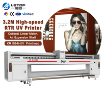 Impresora digital de inyección de tinta UV rollo a rollo LETOP para pancartas comerciales, máquina automática, nuevas máquinas de impresión del fabricante
