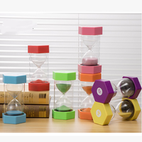 Minuteur hexagonal vintage rétro de 1 à 30 minutes, en verre incassable, cadeau pour enfants, pour la décoration et la mesure du temps, rotatif