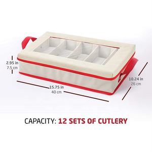 Boîte de <span class=keywords><strong>rangement</strong></span> festive de Noël Boîte de <span class=keywords><strong>rangement</strong></span> pour couverts Boîte de <span class=keywords><strong>rangement</strong></span> pratique Sentiment super atmosphérique - Product Image 3