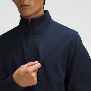 Spring Classic Sporty <b>Men's</b> Golf Jacket Stand Collar Zip Closure Regular Fit Stretch <b>Long</b> Sleeve Outdoor Sports Front Logo <b>Coats</b> - Product Image 4