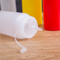 Faible QUANTITÉ MINIMALE DE COMMANDE SANS BPA Rechargeable LDPE BARBECUE Sauce Bouteille Froid Ketchup Bouteille En Plastique Sauce Distribuer Bouteille Squeeze