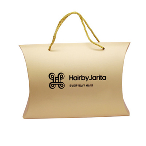 OMT Custom Band Logo Luxury Braiding Hair Extension Packaging Wig Paper Boite Emballage Pillow Box For Weave Bundles Packing